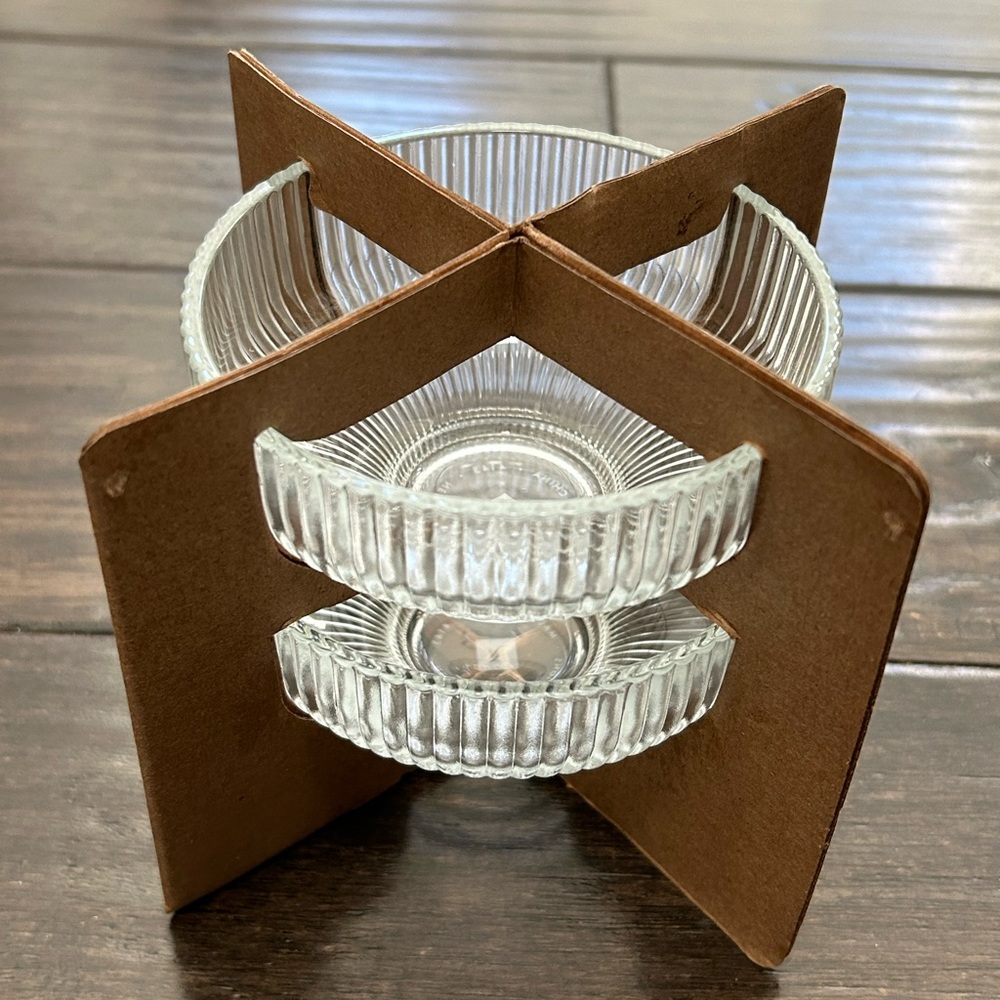 Set Of 2 Nespresso Barista Dessert Bowls Glass NEW IN BOX